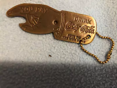 You Pay Spinner Coca Cola Vintage-style Brass Bottle Opener • $7.80