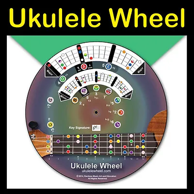 $24.95 • Buy Ukulele Wheel - Suitable For Soprano, Concert Or Tenor - Beginner To Advanced.