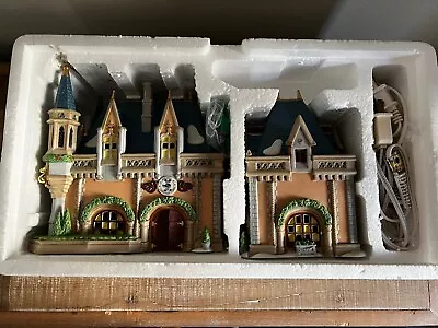 Heritage Village Disney Parks Mickey's Christmas Carol Light Up Set • $50