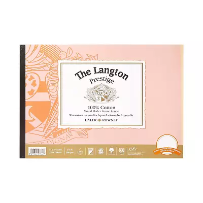 Daler-Rowney The Langton Prestige Watercolour Paper Hot Pressed 300 Gsm 140Lb • £31.78