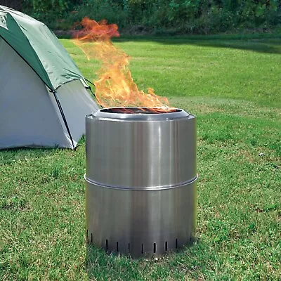 Ozark Trail 15  Collapsible Stainless Steel Fire Pit Smokeless Fire Pit • $89.93