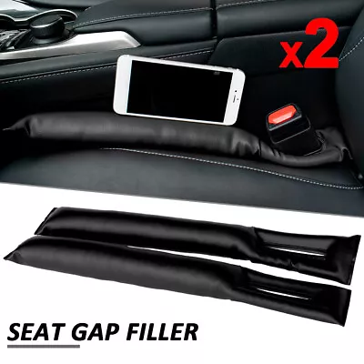  2Pcs Car Seat Gap Filler Spacer Auto PU Leather Universal Holster Blocker Pad  • $11.52