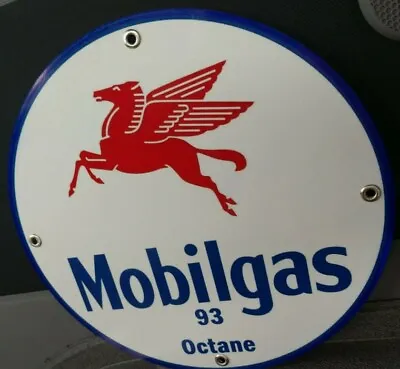 Mobil Gasoline Gas Oil Sign • $16.50