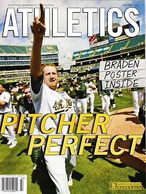 2010 OAKLAND ATHLETICS MAGAZINE “PITCHER PERFECT”-DALLAS BRADEN SGA NEW W/POSTER • $24.99