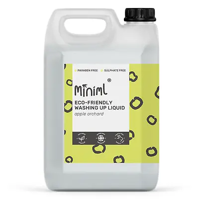 Miniml Eco Washing Up Liquid - Apple Orchard - 5L 100% Vegan • £15.50