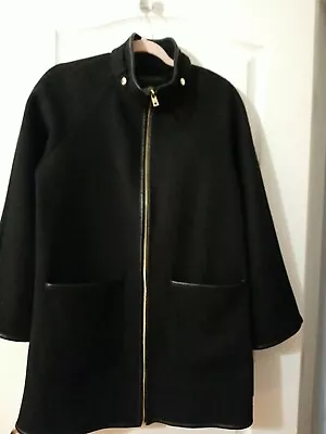 Marc New York By Andrew Marc Women Black With Gold Accents Coat Outerwear • $52