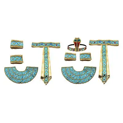 Women's Egyptian Costume Accessories Multicolour Belt Egypt Queen Headdress • £16.81