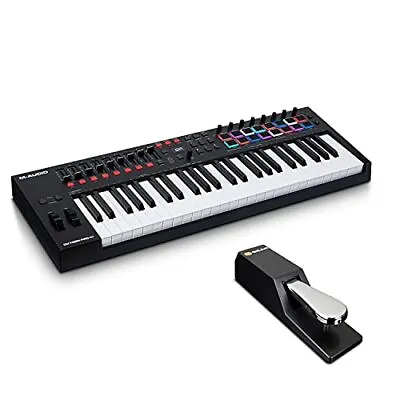 MIDI Keyboard Bundle - 49 Key USB MIDI Controller Oxygen Pro 49 With 16 • £224.99