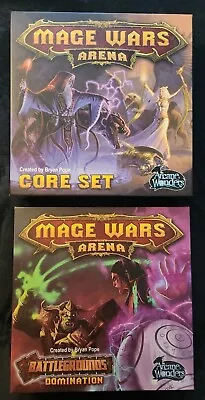 Mage Wars Arena Core Set & Battlegrounds Domination Board Game Lot  • $19.95