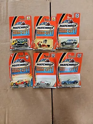 Matchbox Hero City Collection Lot Of 6 Trash Truck Police SUV Street Sweeper • $20