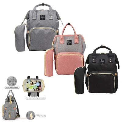 £24.84 • Buy Diaper Nappy Bag Baby Care Mum Travel Backpack Stroller