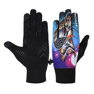 RedRum Winter Cycling Running Field Player Gloves 4 Men Kids Junior Boys Driving • £6.99