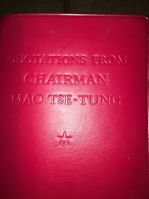 QUOTATIONS  FROM CHAIRMAN MAO TSE-TUNG (1966) 1st English Edition RED BOOK • £40.18