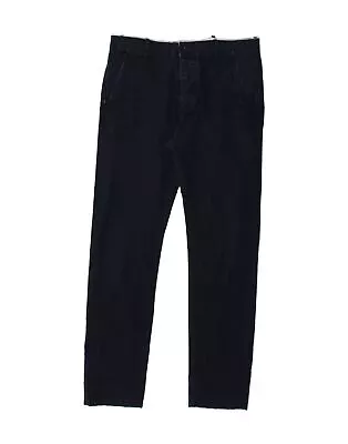 LEVI'S Mens Slim Chino Trousers W33 L34 Navy Blue Cotton BB26 • £22.26