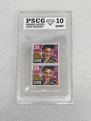 2~ Rock & Roll 1935- 1977 Elvis USA 29 Postage Stamp Perforated Edges Graded 10 • $7.95