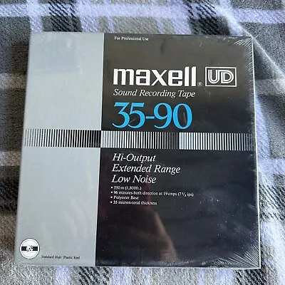 Maxell  LN 35-90   Reel To Reel    96 Minutes   Tape    1800 Feet    7    SEALED • $32.99