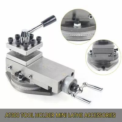 Metal Lathe Machine Tool Holder 80mm Universal AT300 Lathe Tool Post Assembly • $116.85
