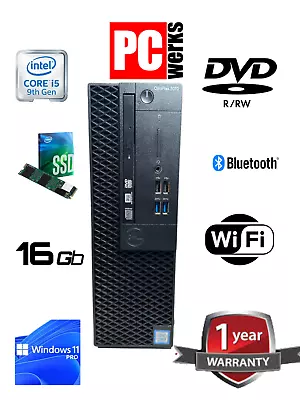 DELL OPTIPLEX PC DESKTOP SFF I5-9500 6-CORE 9TH GEN 3.0Ghz 16GB 512GB M.2 NVMe • $249