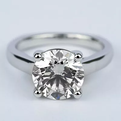 £15538.80 • Buy Solitaire Round Cut Diamond Engagement Ring 2.06 Carat VS1/H White Gold