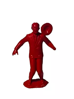 Louis Marx Untouchables Capone Robber Toy Soldier Plastic Figure RED Shot Hat • $15.91