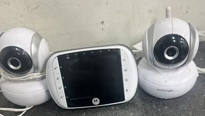 Motorola MBP33XLBU Baby Monitor Camera Receiver Cords Video/Sound NO PWR CORDS • $33.75