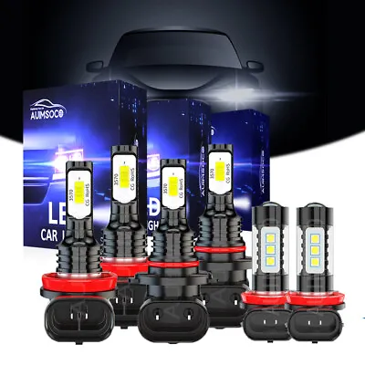 For Mazda CX-5 Utility 4-Door 2013-2016 LED Headlight Hi Low Fog Bulbs Kit Combo • $32.98
