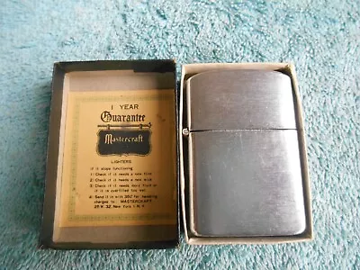 Vintage Mastercraft Chrome Cigarette Lighter Un-fired With Box & Paperwork • $18.72