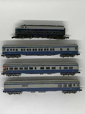 N Gauge Baltimore & Ohio Locomotive Arnold Rapido W/3 Atlas Cars Untested • $9.99