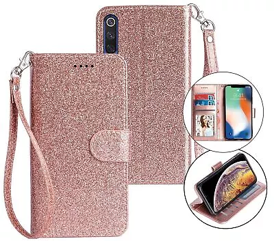 Xiaomi Mi9 Se Luxury Glitter Wallet Case Id Magnetic Closure • $7.95