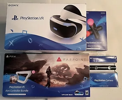 PlayStation VR Bundle (VR Set PS Camera PS Move PS Aim Controller) • $225