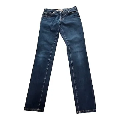J Brand Womens Denim Jeans 26 Blue Dark Wash Low Rise Skinny Stretch 910 INK USA • $22.95