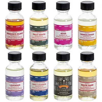 ⭐ Satya Nag Champa Genuine Fragrance Scented Oil Mixed Scents 30ml 1oz • £7.99