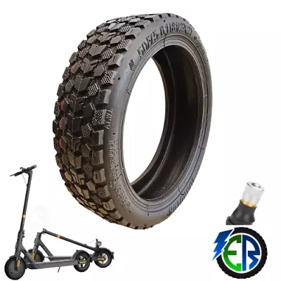 8.5 Inch Off Road  Hybrid Tubeless Tyre + Stem Xiaomi  M365 Pro 1S New UK 1Pc • £12.55