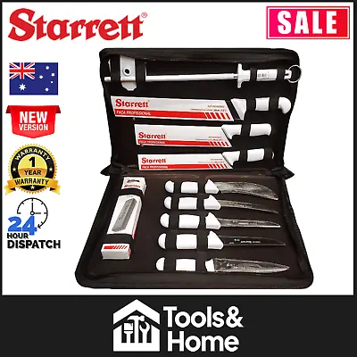 Starrett Professional Butchers Knife Set In Case 11 Piece - BKK-11W • $127.88