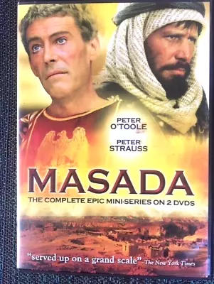 MASADA-1981 COMPLETE EPIC MINI-SERIES (2 DVDs) Peter O'Toole Peter Strauss • $39