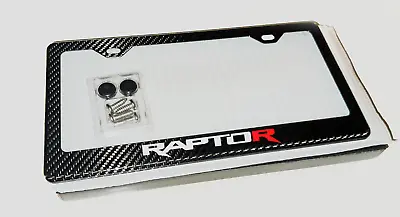 F150 Raptor R WHITE TRUE Carbon Fiber License Plate Frame W/ Screws • $45