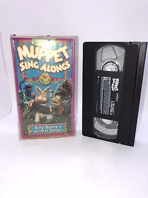 Muppet Sing-Alongs Billy Bunnys Animal Songs(VHS1993)TESTED-RARE VINTAGE-SHIP24 • $24.99