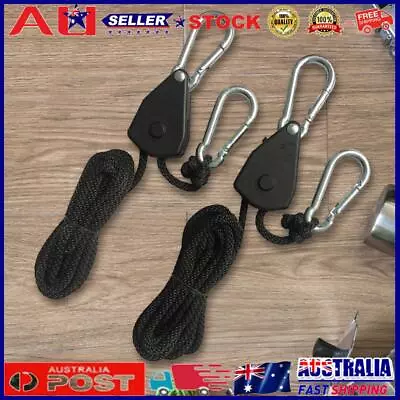 Hanger Pulley Ratchets Kayak Rope 2M 1/2/4/6/8/10/12/14/16pcs Sky Curtain Tent • $8.85