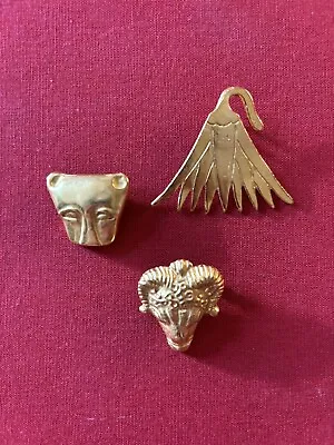 Lot Three Metropolitan Museum Of Art MMA Pendants Pin King Tutankhamun 1976 • $95