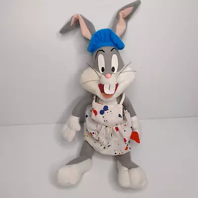 Vintage 1999 Ace Looney Tunes Bugs Bunny Painter Plush Soft Toy Approx 25cm (H) • $12.50