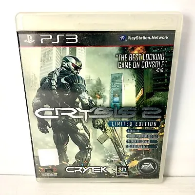 Crysis 2 + Manual - PS3 - Tested & Working - Free Postage • $5.88