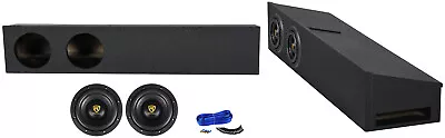 (2) Rockville 8  Underseat Subwoofers+Box For 2009-2020 Ford F150 Super Crew • $394.85