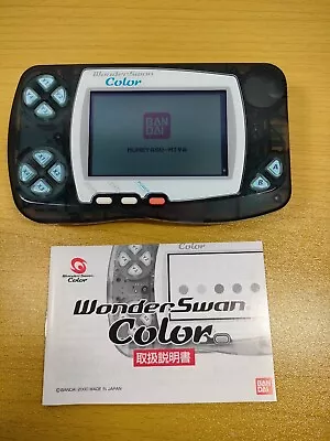 WSC-001 Bandai Wonder Swan Color Black Console With Manual • $93
