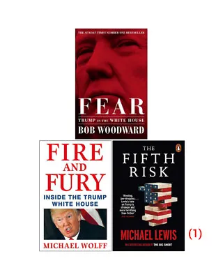 $36.57 • Buy Fear Trump,Fire And Fury,The Fifth Risk 3 Books Collection Set NEW