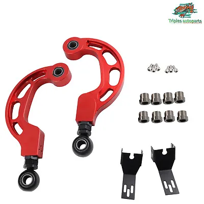 For VOLKSWAGEN GTI MK5 MK6 MK7 2006 2007-2019 Red Adjustable Rear Camber Arm Kit • $160.55