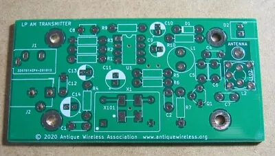 AM Transmitter Bare Printed Circuit Board – Vintage Antique Radio - Ham  • $17