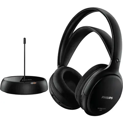 NEW Philips SHC5200 FM Wireless Headphones HiFi Black • $169.95