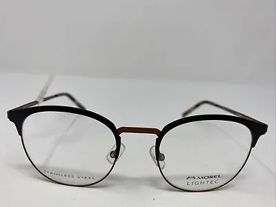 Morel Lightec Eyeglasses Frame 30194l Gm01 51-20-145 Black/brown Full Rim Iw44 • $53