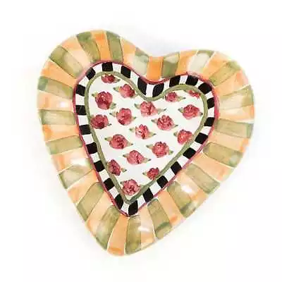 Brand New MACKENZIE CHILDS TrulyMC Fluted Heart Plate • $138