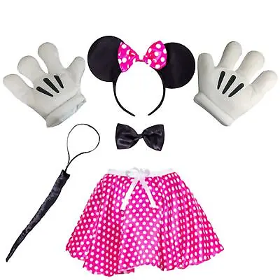 Fancy Dress Mouse Headband Ears Tutu Skirt Hands Tail Costume Womens • £16.99